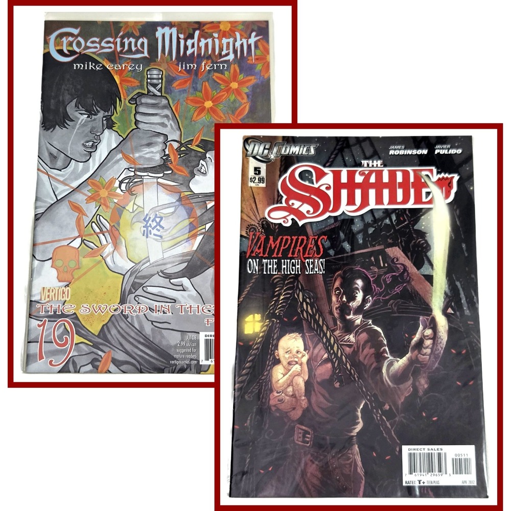 Crossing Midnight 19 Shade 5 DC Vertigo Comic Book Lot Set 2 Books Brand New
